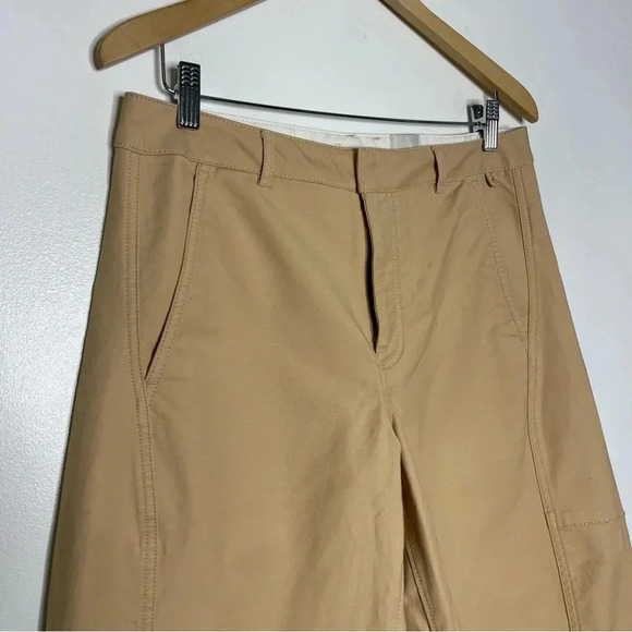 Maeve Curved Cropped Chino Pants Anthropologie Size 8 - Picture 7 of 9